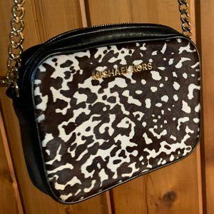 Jet Set Small Cow Hide Crossbody Bag